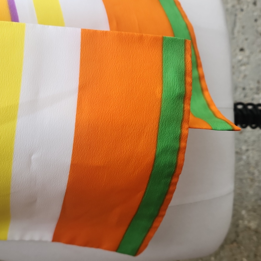 1970s vibrant striped scarf - Picture 7 of 9